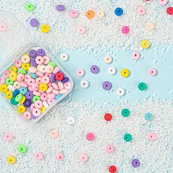 4 Colors Handmade Polymer Clay Beads Strands&nbsp;CLAY-FS0001-06