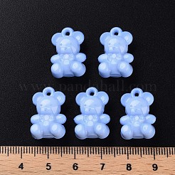 オペークアクリルパーツ  クマ  コーンフラワーブルー  20x13.5x10.5mm  穴：1.4mm  約400個/500g&nbsp;MACR-S373-113-A03