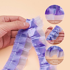 2-Layer Pleated Satin Organza Ribbons&nbsp;PJ-TAC0004-02E