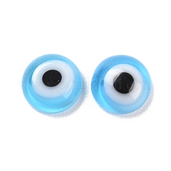 Handmade Lampwork Evil Eye Cabochons&nbsp;LAMP-E022-01C