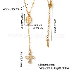 Vintage 306 Stainless Steel Crystal Rhinestone Rosary Bead Necklaces&nbsp;BS0386