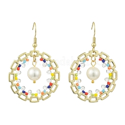 Seed Bead Dangle Earrings&nbsp;EJEW-MZ00744-02