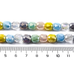 Electroplate Opaque Glass Beads Strands&nbsp;GLAA-Q009-05A