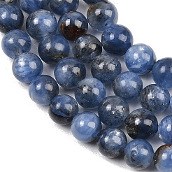 天然カヤナイト/シアナイト/ジステンビーズ連売り  ラウンド  6~6.5mm  穴：0.8mm  約62~63個/連  15~15.24''（38.1~38.7センチメートル）&nbsp;LS-G-G272-A01-6mm