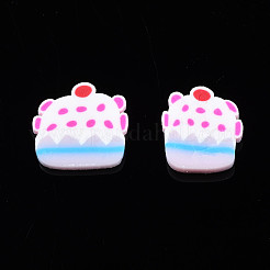 手作り樹脂クレイカボション  模造食品  ケーキ  蘭  8~9.5x8~9x1.5~2.5mm  約7000個/1000g&nbsp;CLAY-N006-56