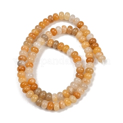 天然石トパーズ翡翠ビーズ連売り  ロンデル  6~6.5x4.5mm  穴：0.6~0.8mm  約88~91個/連  14.72''~15.31'（37.4~38.9センチメートル）&nbsp;G-R403-4x6-26
