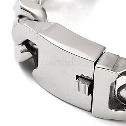 201 Stainless Steel Cuban Link Chains Bracelets for Men & Women&nbsp;LS-BJEW-D031-21A-P-1