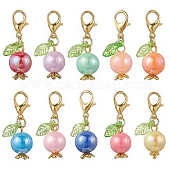 Round Acrylic Pendant Decorations&nbsp;HJEW-JM04279-01