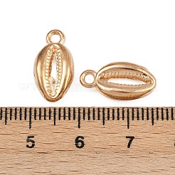 海をテーマにした合金ペンダント  シェル形状  ゴールドカラー  16x8x4mm  穴：1.8mm&nbsp;FIND-K023-01E-G
