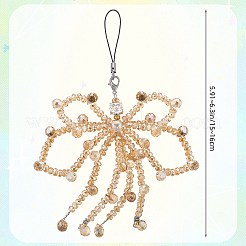 1Pc Glass Mobile Straps&nbsp;HJEW-SZ0001-59E