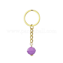 Faceted Round Acrylic Pendant Keychain&nbsp;KEYC-JKC00484