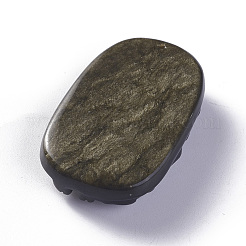 Natural Golden Sheen Obsidian Pendants&nbsp;G-P418-12