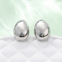Rack Plating Brass Teardrop Stud Earrings&nbsp;X-EJWE-Q766-03P