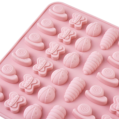 食品グレードのシリコンモールド  フォンダン型  DIYケーキデコレーション用  チョコレート  キャンディ  UVレジン＆エポキシ樹脂ジュエリー作り  プラスチックドロッパー  ピンク&nbsp;DIY-TA0001-96