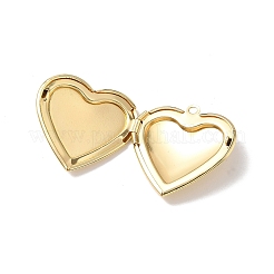 Brass Locket Pendant Cabochon Settings&nbsp;KK-L268-021G-02