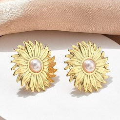 201 Stainless Steel Stud Earrings&nbsp;EJEW-D354-08G-02