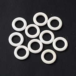 ナチュラルホワイトアゲートドーナツチャーム  15x3mm  穴：9.5mm&nbsp;G-C247-06E
