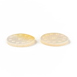 ナチュラルシーシェルチャーム  フラットラウンド  13x12x1.5mm  穴：1mm&nbsp;SSHEL-T012-13