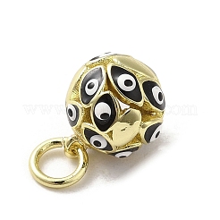 Brass Enamel Charms&nbsp;KK-E092-12G-07