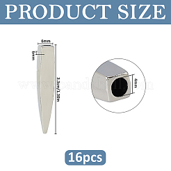 16Pcs Zinc Alloy Cord End&nbsp;FIND-FH0018-03P