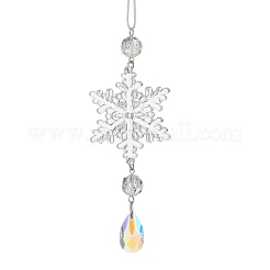 Snowflake Acrylic Hanging Ornaments&nbsp;HJEW-JM02309