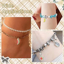 8Pcs 8 Styles Alloy Enamel European Dangle Charms&nbsp;ENAM-CJ0007-04