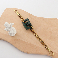 Acrylic Square Link Chain Bag Handles&nbsp;FIND-WH0135-36