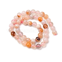 Natural Cherry Blossom Agate Beads Strands&nbsp;G-D313-A01-8mm