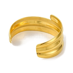 Ion Plating(IP) 304 Stainless Steel Cuff Bangles for Women&nbsp;BJEW-B104-12G