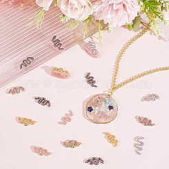 32Pcs 8 Style Alloy Cabochons&nbsp;FIND-OC0002-21
