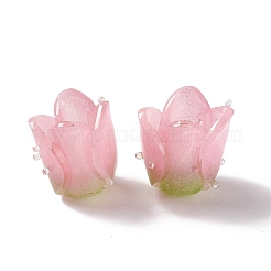 Tulip Opaque Acrylic Beads&nbsp;SACR-G022-01A