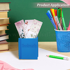 Plastic Book-shaped Bookmark Holder&nbsp;AJEW-WH0609-623B