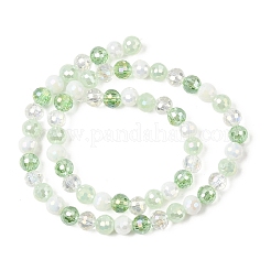 Electroplate Glass Beads Strands&nbsp;EGLA-D300-06-6mm-23