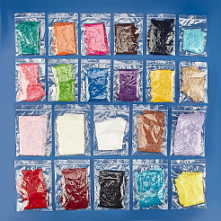 22色のレーストリム  ジュエリー作り用ポリエステルリボン  ミックスカラー  幅5-7/8インチ（150mm）  1ヤード/カラー  22色セット&nbsp;OCOR-BC0001-51