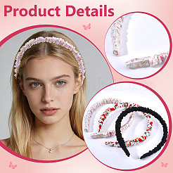 Silk From Silkworms Hair Bands&nbsp;OHAR-WH0033-019A