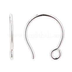 Rhodium Plated 925 Sterling Silver Earring Hooks&nbsp;STER-N0001-028S