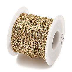 Rack Plating Brass Cable Chains&nbsp;CHC-A010-03G