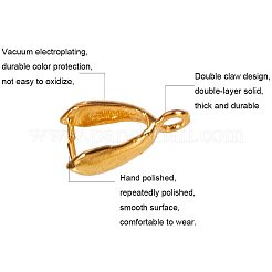 Grade AA Brass Ice Pick Pinch Bails for Pendant Making&nbsp;KK-PH0034-88