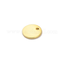 スターリングシルバー チェーン エクステンダー ドロップ 925 個  ゴールドカラー  フラットラウンド  5x0.5mm  穴：2mm&nbsp;STER-R010-03G-02