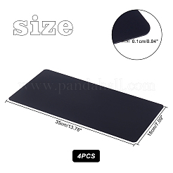 4Pcs Rectangle Acrylic Sheet&nbsp;OACR-PH0001-80C