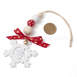 Christmas Snowflake Wood Pendant Decorations&nbsp;X1-HJEW-TA00301