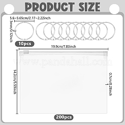 200Pcs EVA Plastic Packing Resealable Bags&nbsp;ABAG-PH0001-80