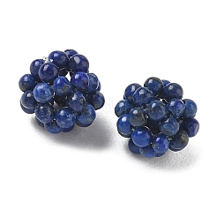Natural Lapis Lazuli Woven Beads&nbsp;GG-CBA2E9C-C02-02