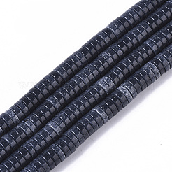 天然石瑪瑙ビーズ連売り  染め  ヒシビーズ  フラットラウンド/ディスク  ミックスカラー  4x1mm  穴：1mm  約250~329個/連  15.7インチ&nbsp;G-T115-08