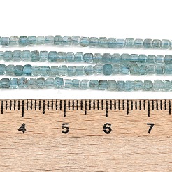 天然石アパタイトビーズ連売り  ファセットテーブルカットキューブビーズ  2x2x2mm  穴：0.5mm  約190~195個/連  14.96~15.39インチ（38~39.1cm）&nbsp;G-L628-D05-2x2mm