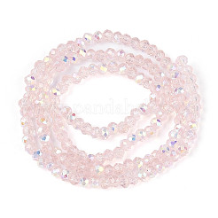 AB Color Plated Transparent Glass Rondelle Beads Strands&nbsp;EGLA-T029-2mm-10H