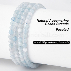 2 Strands Natural Aquamarine Beads Strands&nbsp;G-OC0005-41