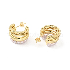 Brass Thick Arch Stud Earring&nbsp;EJEW-C056-03G