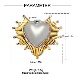 304 Stainless Steel Pendants&nbsp;SA-OY002-47G