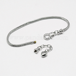 Brass European Style Bracelet Making&nbsp;X-MAK-R011-03P
